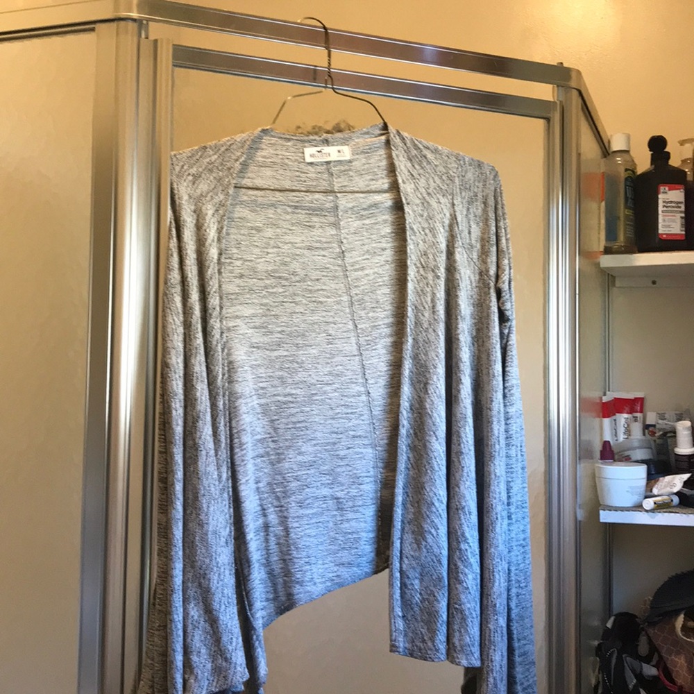 Hollister high low thin jacket